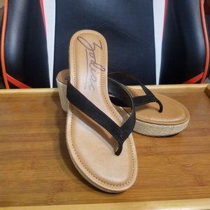 "Zodiac" 8M Black Wedge Sandal